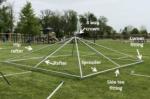 8 way crown frame tent fitting